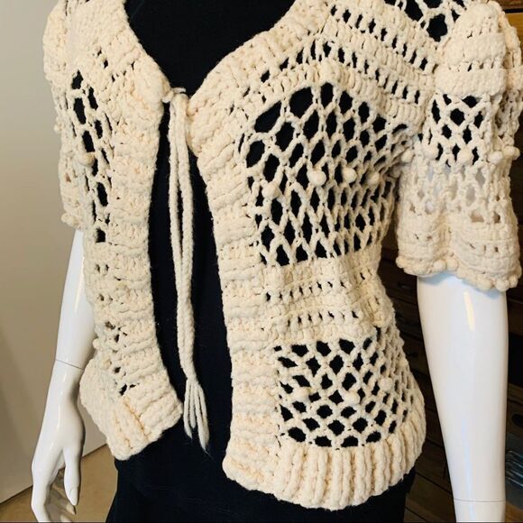 Vintage Hand Knitted Sweater Vest Size M/L - Picture 6 of 10